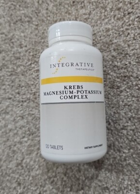 Integrative  Krebs Magnesium-Potassium Complex -120 Tablets- Exp 10/26 - Sealed