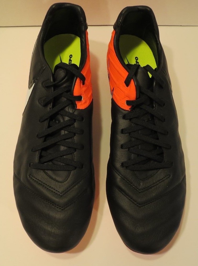 NIKE TIEMPO LEGACY II 2 FG SOCCER CLEATS 819218 018 BLACK (MEN'S 12) NO BOX