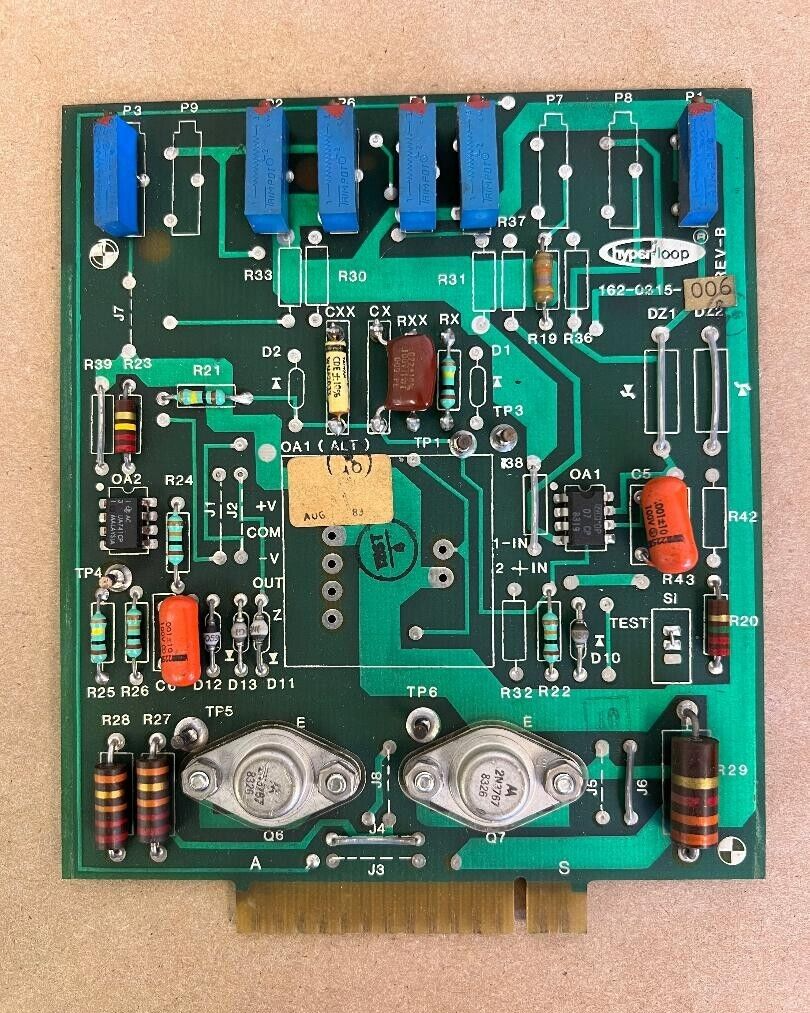 HYPER LOOP CIRCUIT BOARD 162-0315-006 154-0315-001 REV B