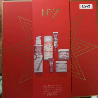 No 7 The Ultimate Skincare Collection Gift Box Restore & Renew Exp. 12/2025