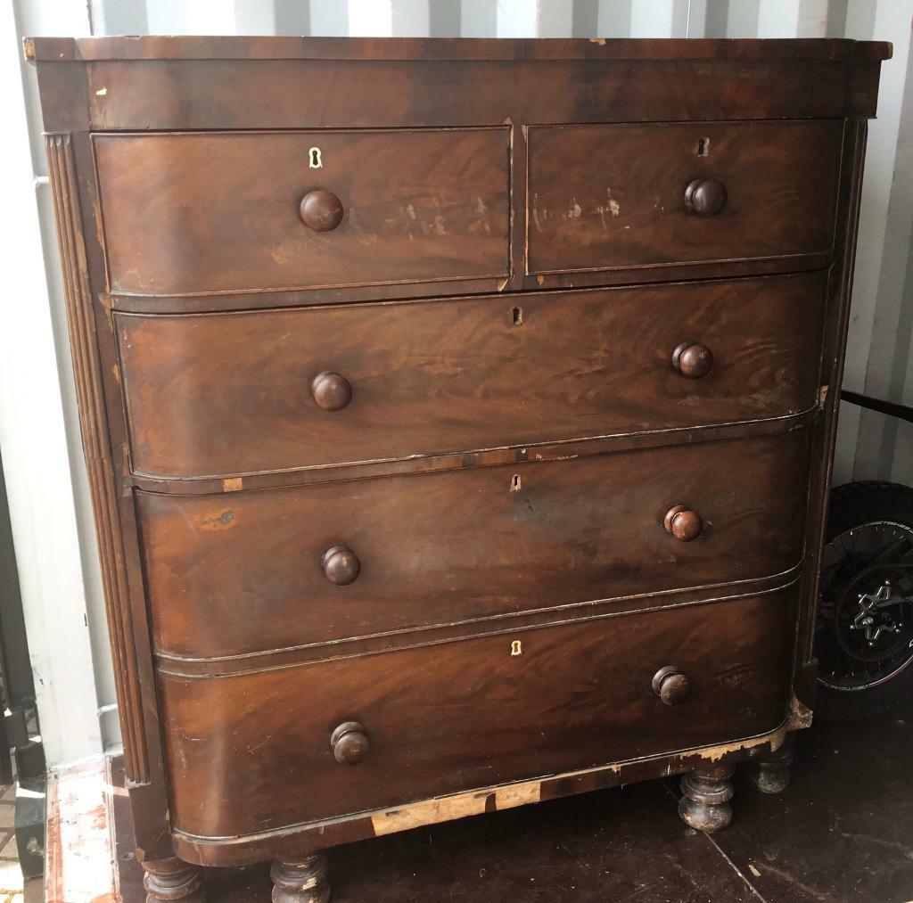 Antique chest of drawers large for restoration in Bodmin, Cornwall