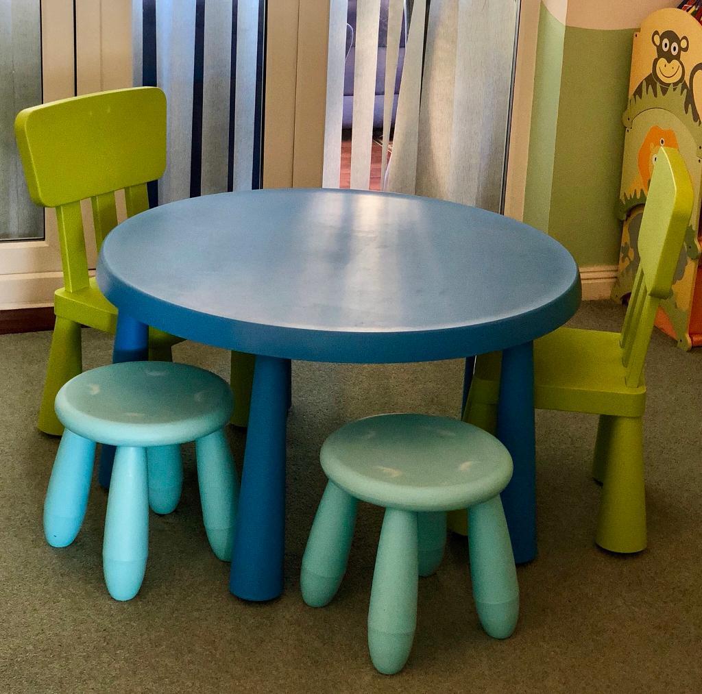 ikea childrens round table and chairs