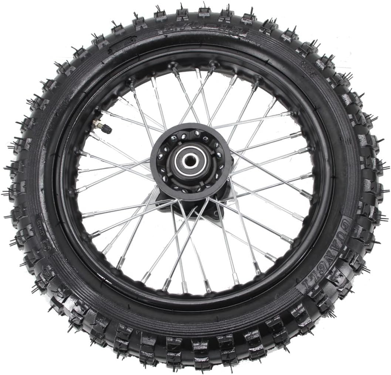 12" Front Wheel Rim Tire 2.75-10 with 12Mm Bearing Assembly 