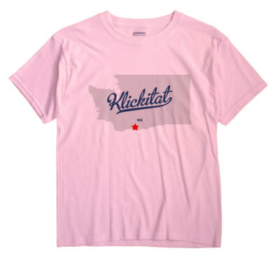 Klickitat Washington WA Wash T-Shirt MAP