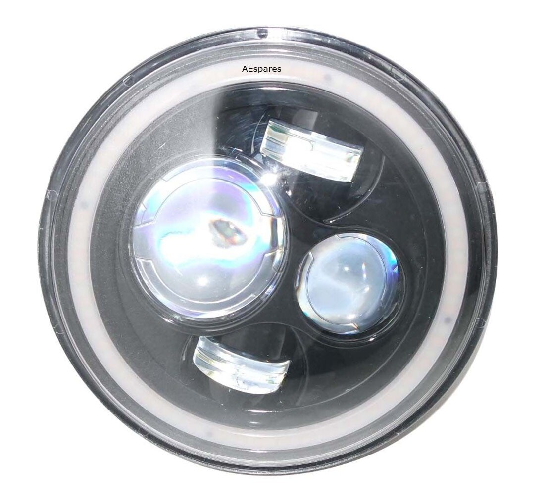 Fits Royal Enfield Mahindra Thar Jeeps LED Headlight Headlamp 7 Inch 