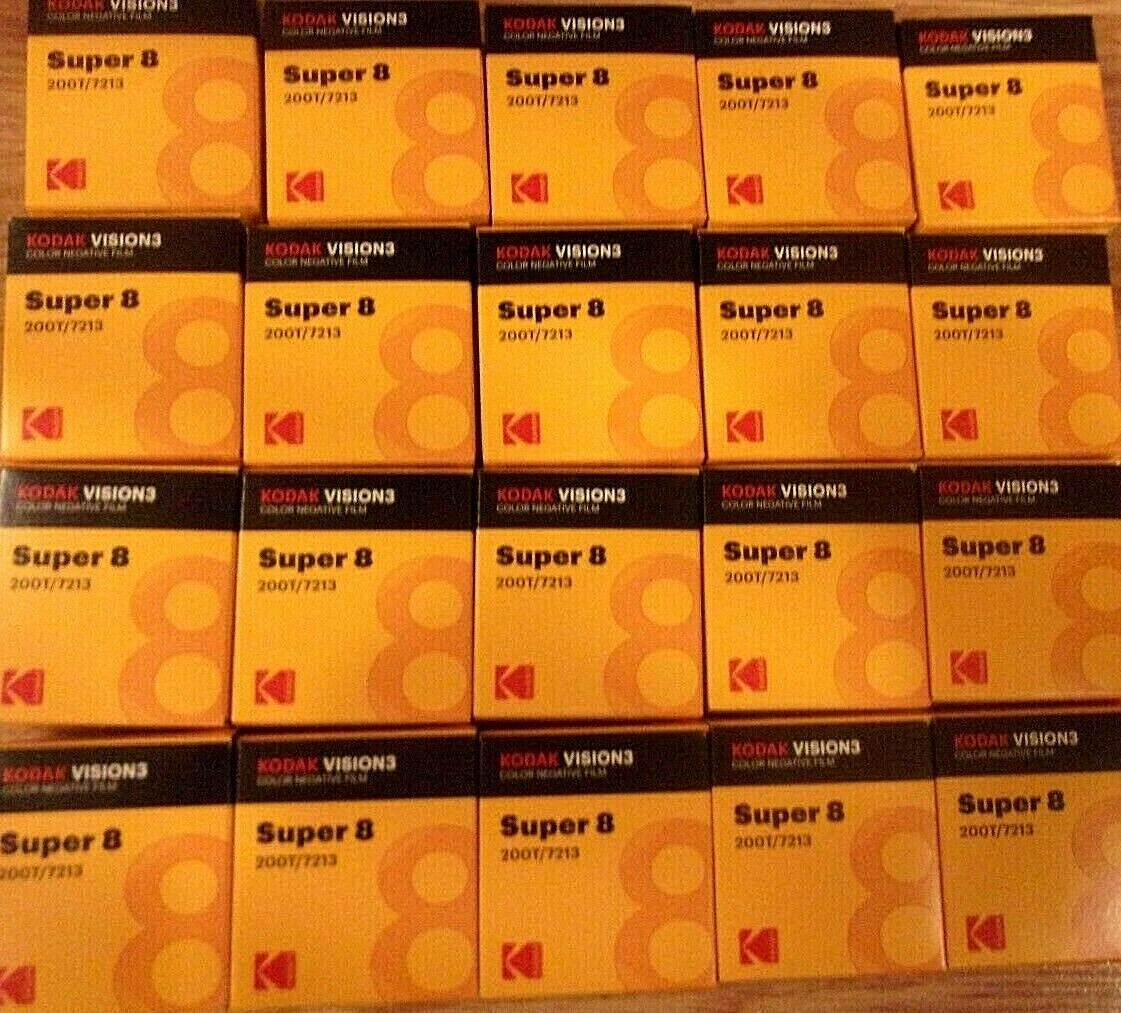 Kodak Vision 3 200T 7213 Super-8 Color Negative Film - NEW Fresh Kodak SEE VIDEO