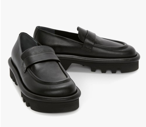 JW Anderson Bumper Loafer Black Leather Women's Shoes Size