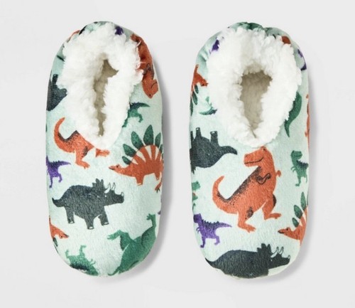Carters NWT Dinosaur Slippers Toddler Size 4-5T Boys Unisex Slipper Socks