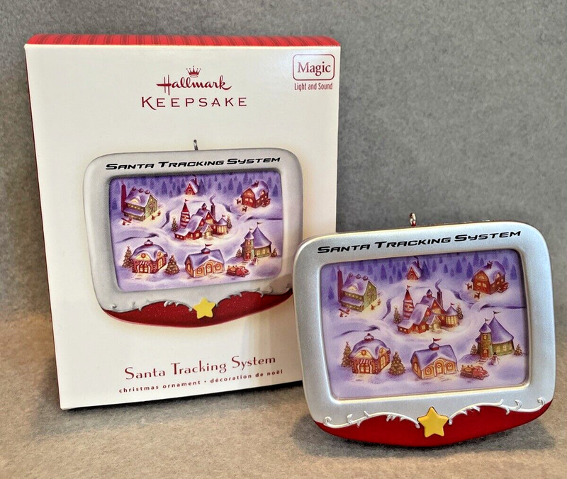 SANTA TRACKING SYSTEM 2007 HALLMARK KEEPSAKE MAGIC ORNAMENT - TESTED-