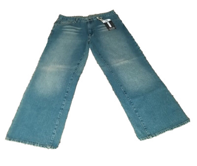 Bergamo Men's Jeans Wide-Leg ligth Wash Higt Rise Size  36X31