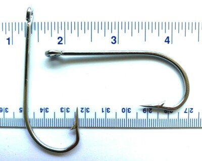 25 GT Stainless Steel O'Shaughnessy Fishing Hooks size 7/0 34007