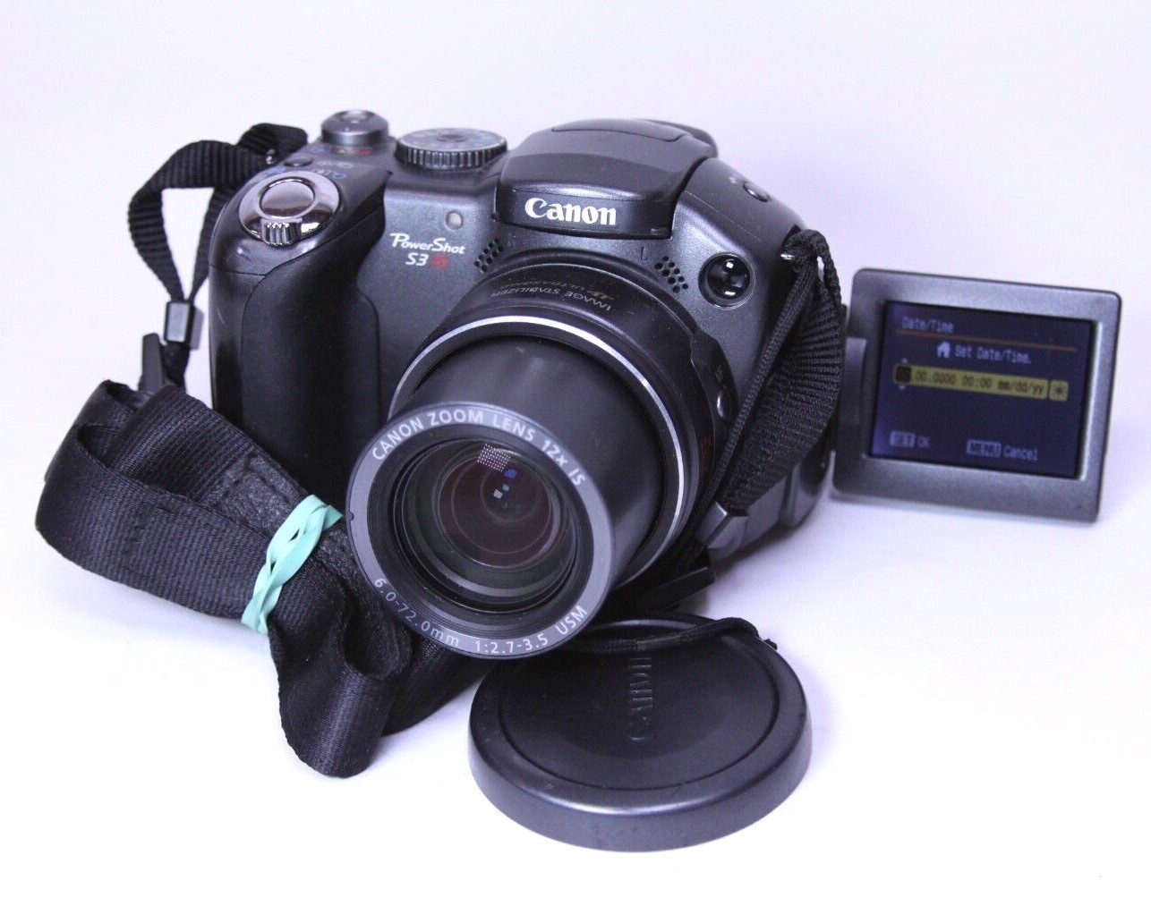 Canon【PowerShot S3is】 Canon PowerShot S3 IS 6.0MP Digital Camera - Black W Strap