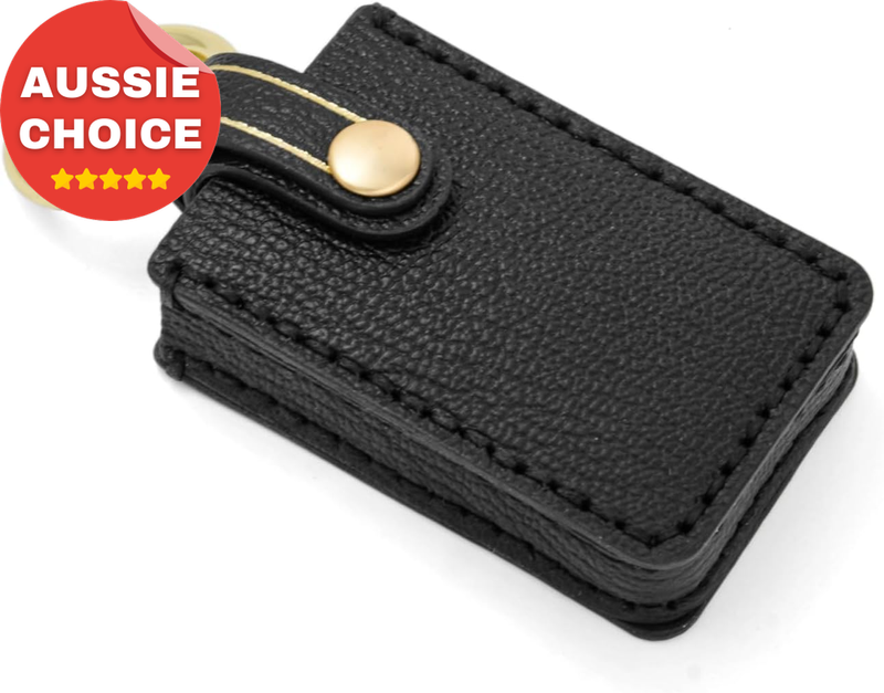 Leather Key Cover for Volvo EX30 Polestar 4 2024 2025 2026 NFC Key Holder Black
