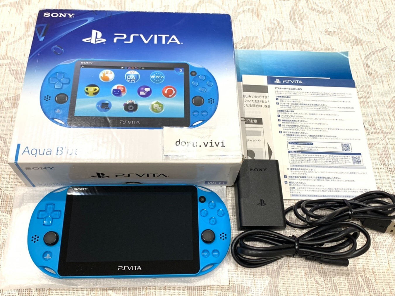 Sony PS PlayStation Vita PCH-2000 ZA23 Aqua Blue Wi-Fi Model
