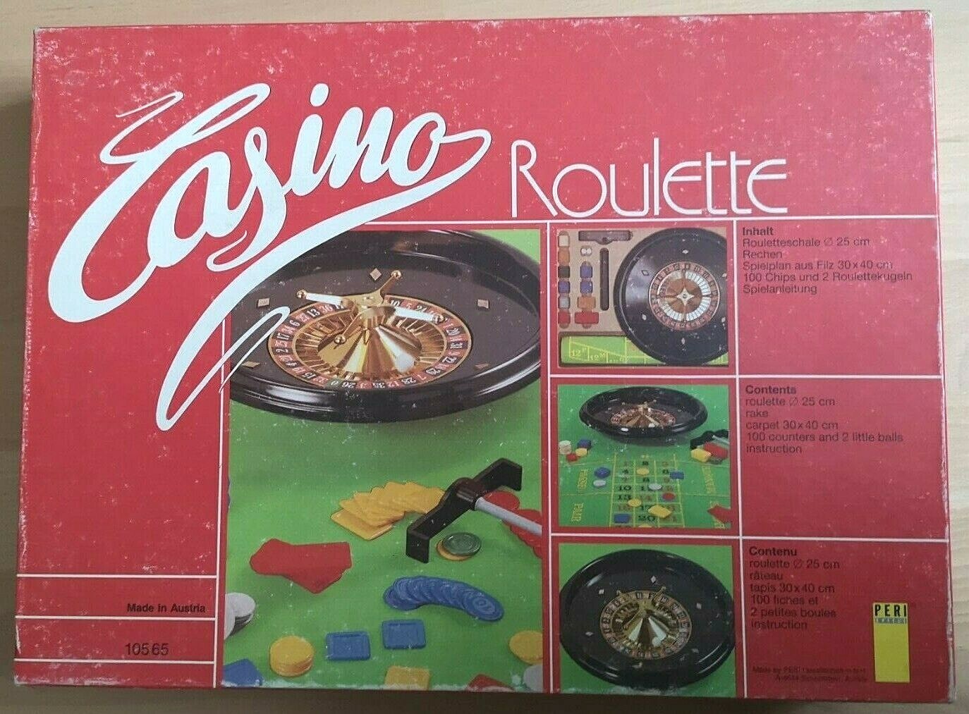 Casino Roulette Spiel von Peri Spiele Vollständig guter Zustand Roulettespiel 