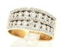 Diamond Wide Band Ring 9ct Yellow Gold Fine Wedding Jewellery Band Size O-3.JPG