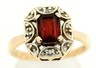 Garnet & Diamond Dress Ring 9ct Yellow Gold Fine WeddingEngagement Jewellery-1.JPG