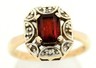 Garnet & Diamond Dress Ring 9ct Yellow Gold Fine WeddingEngagement Jewellery-1.JPG