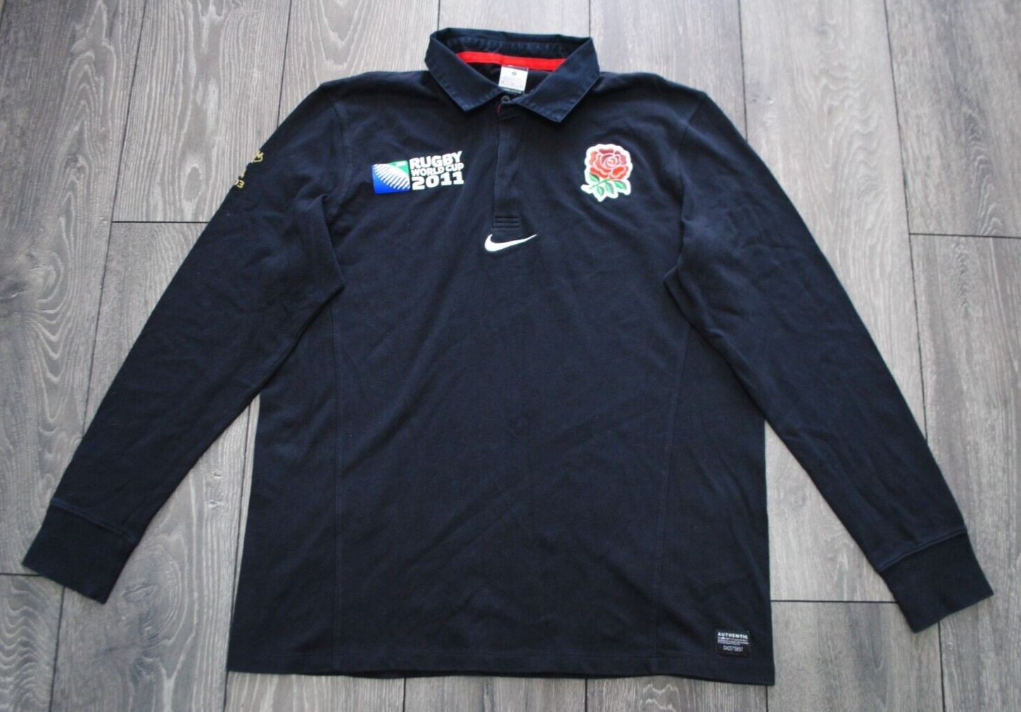 NIKE RUGBY WORLD CUP 2011 イングランド 長袖 シャツ England Rugby World Cup 2011 Nike away long sleeve jersey