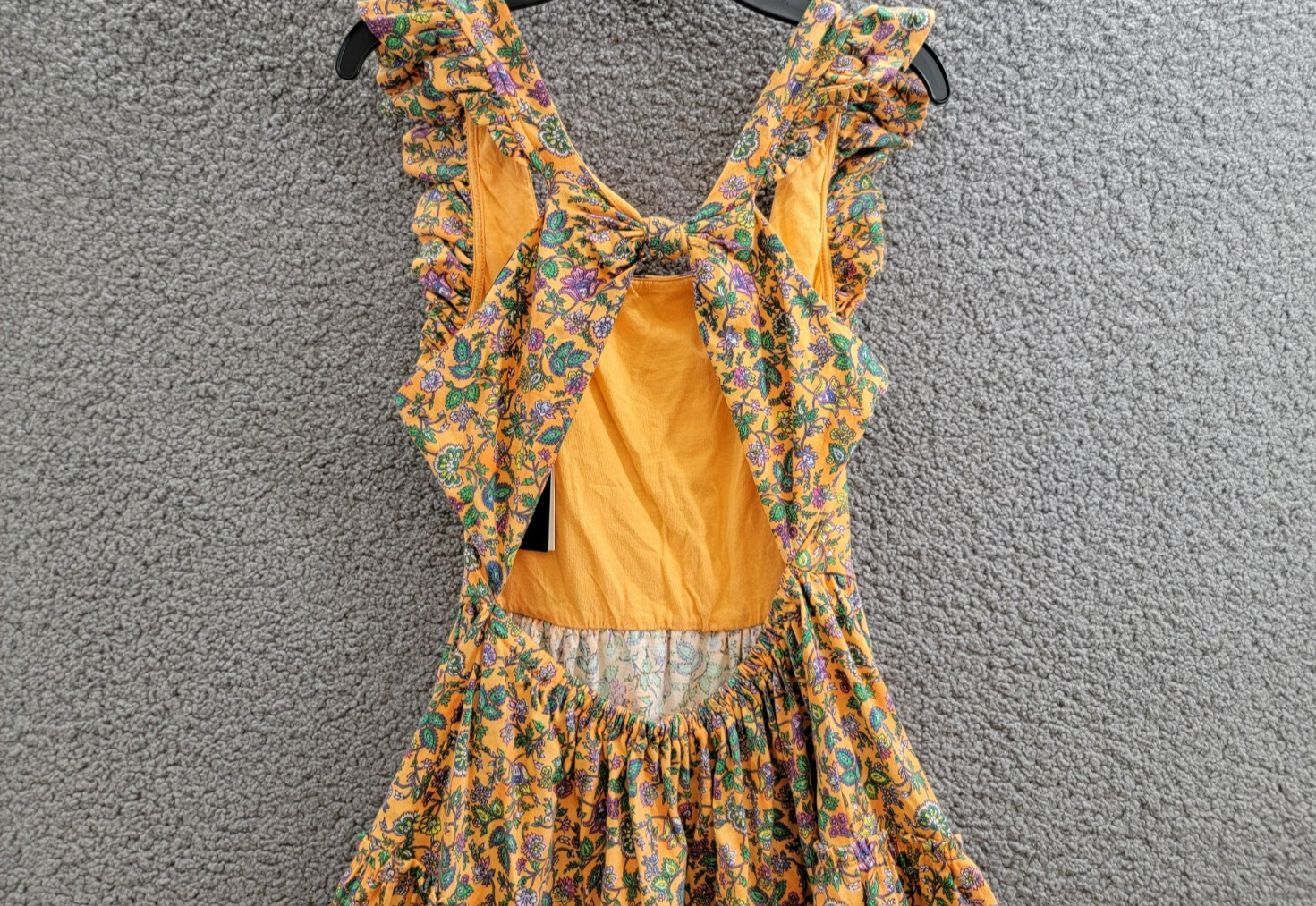 Polo Ralph Lauren Floral Ruffled Jersey Dress Big Girls XL 16 Tropical Woodblock - Picture 10 of 15