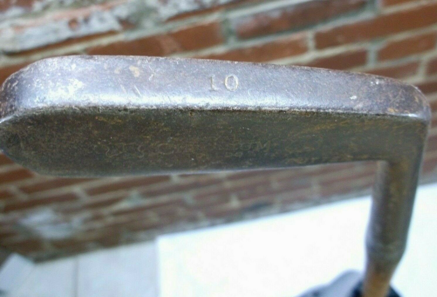 Antique Royal Chromium Toledo #10 Hickory Shaft Putter Golf Club