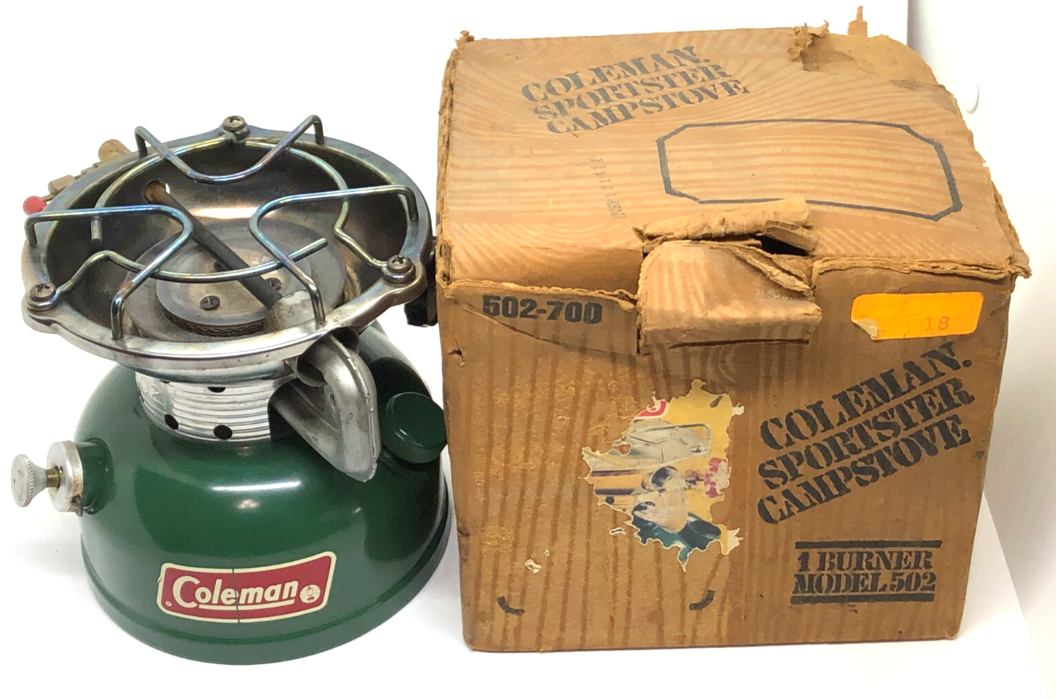 Vintage 1981 Coleman 502-700 Green Sportster Stove in Box