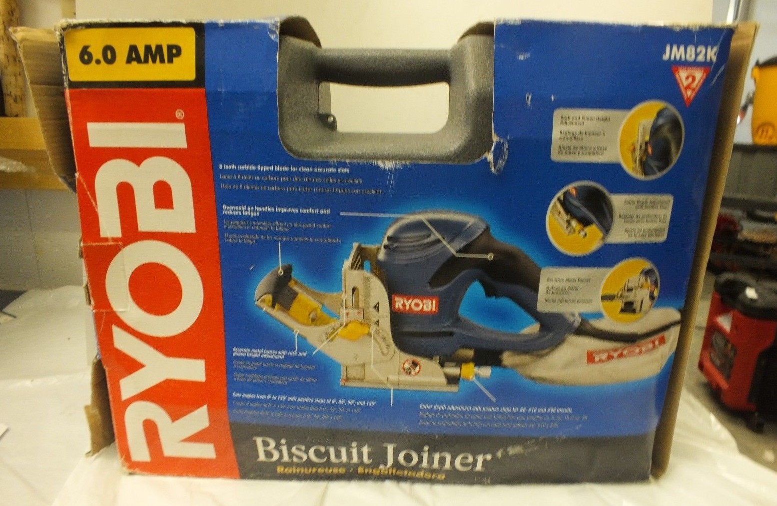 Ryobi JM82K 6.0 Amp Biscuit Joiner