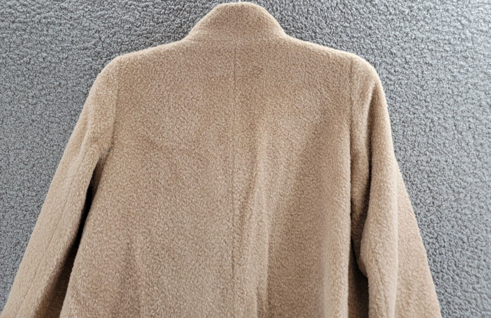 ICONS Cinzia Rocca Fitted Mid Length Coat Women's 6 Lt Camel Wool Blend L/S - Picture 12 of 17