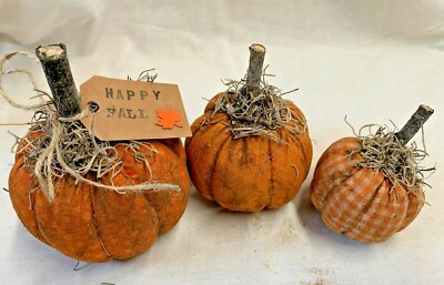 Pumpkins/Fall/Bowl Fillers/Set of 3/Farmhouse/