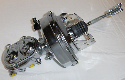 Chrome 1968 79 Nova Omega 9 Power Brake Booster Master Cylinder Bracket eBay