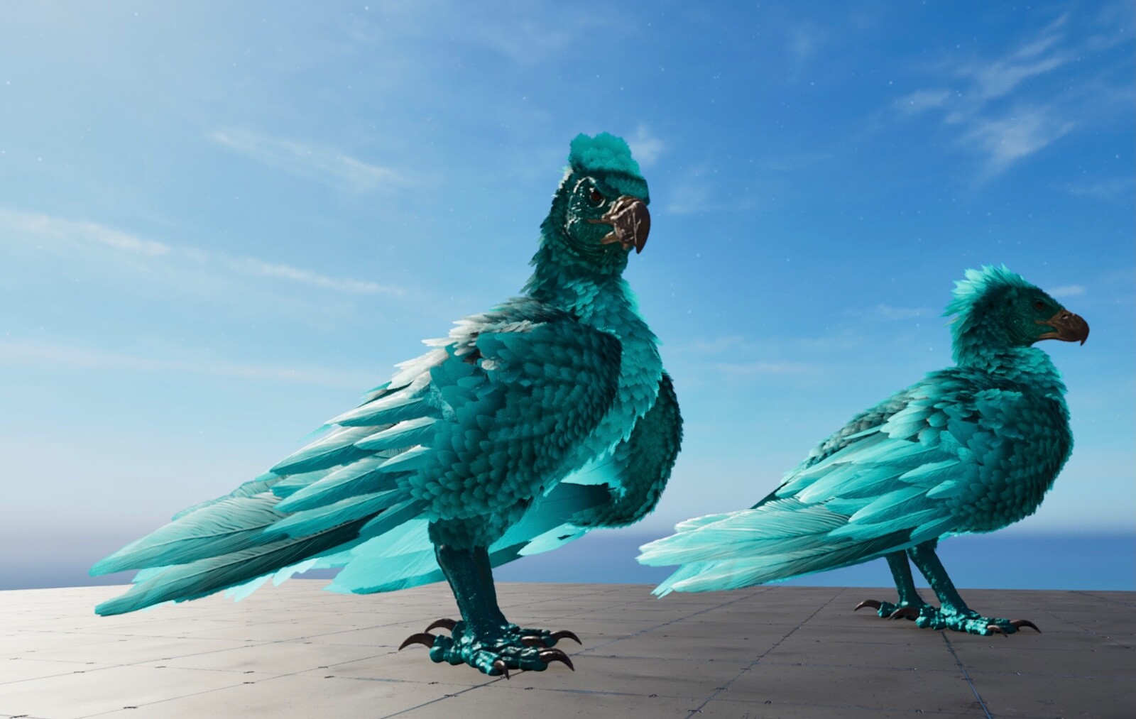2480 Solid Cyan Argy Pair 100% Imprint Ark Survival Ascended