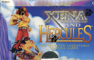 2005 Xena & Hercules Animated Adventures Trading Card Box 40 Packs Sealed