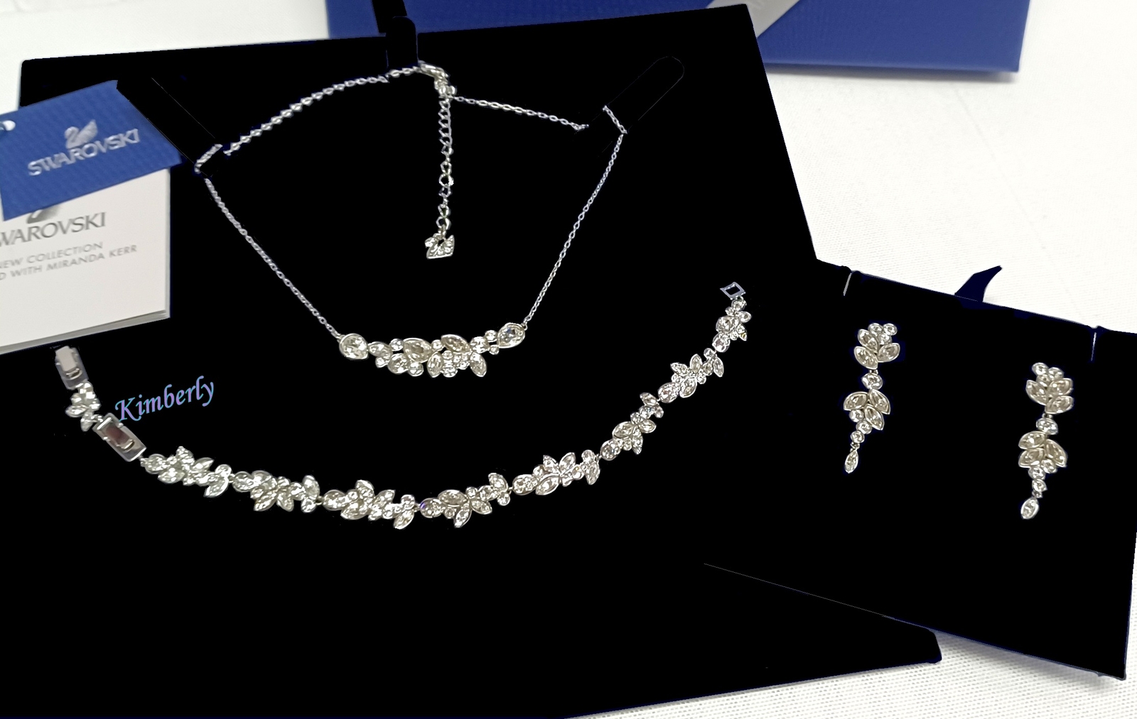 スワロフスキー　swarovski  diapason Swarovski Diapason Set Pendant/Earrngs/Bracelet Crystal