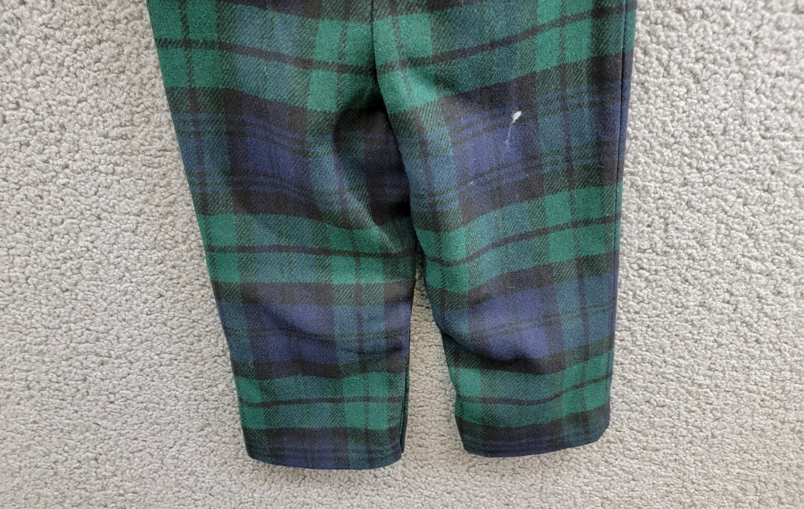 Ralph Lauren Bodysuit & Plaid Wool Overalls Set Baby Boys 24M Multi Button Snap - Picture 15 of 20