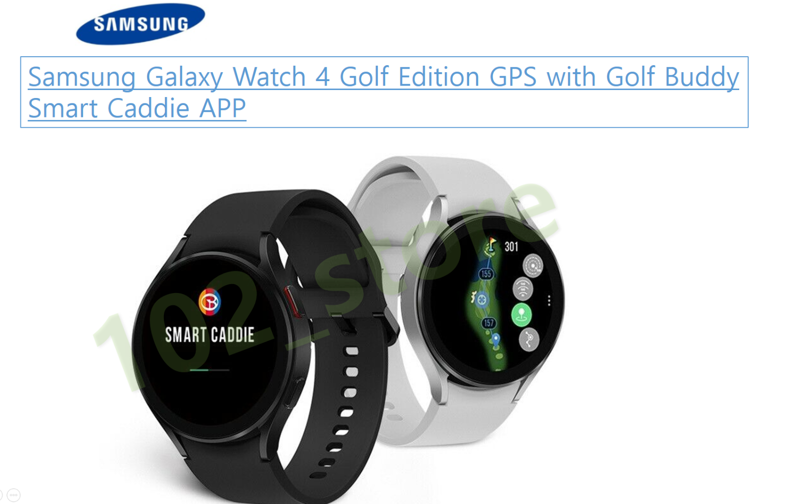 smart caddie app galaxy watch