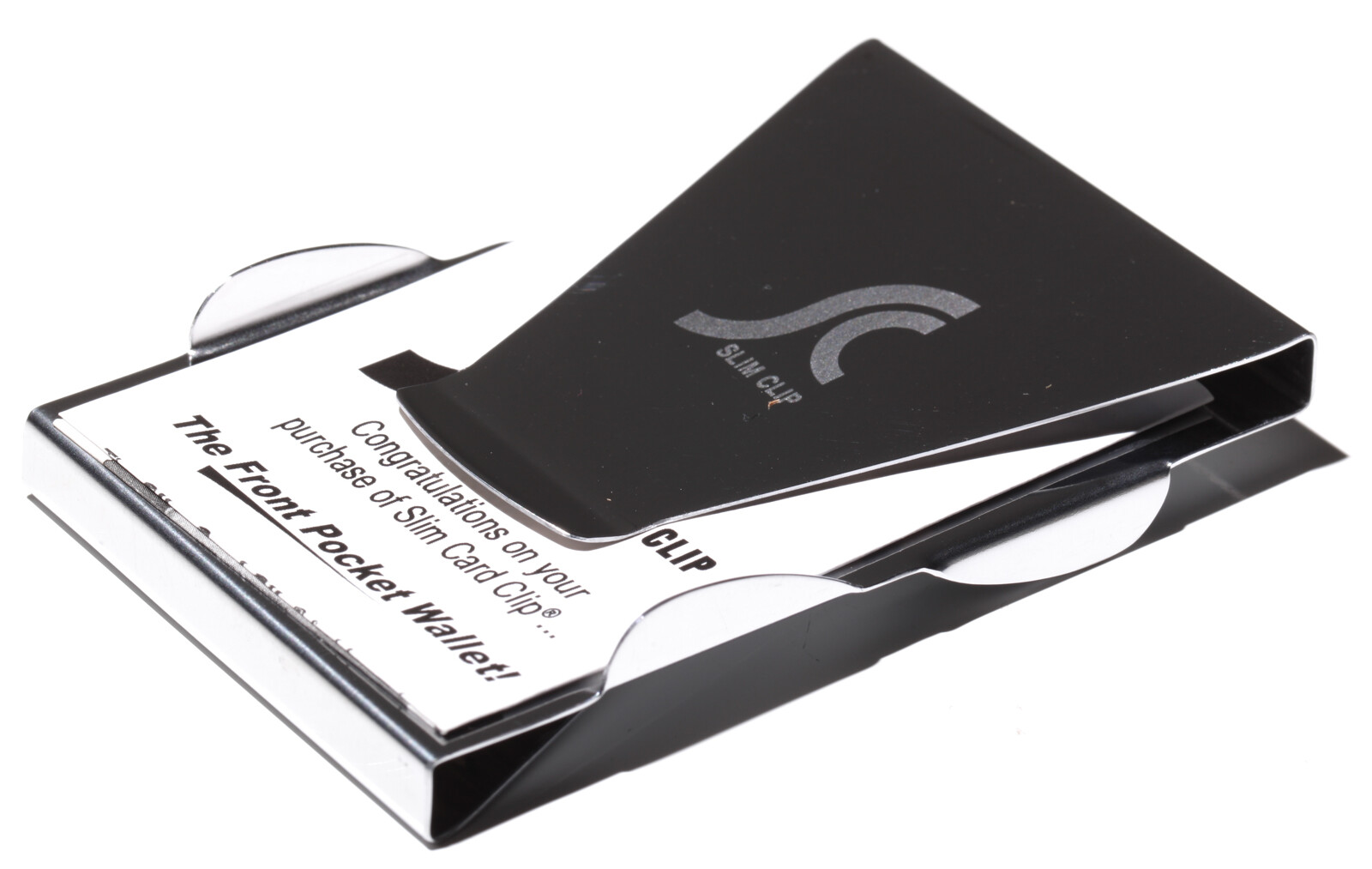 New Slim Clip Double Sided Money Credit Card Holder Wallet Stainless Sleek Steel