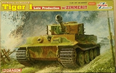 Dragon 1/35 Pz.Kpfw.Ⅵ Ausf.E Tiger I Late Production w/ Zimmerit 6383
