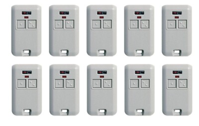 HEDDOLF M220 Comp Gate/Garage 2-Button Remote Multicode 300MHz 10 Switch 10-PACK