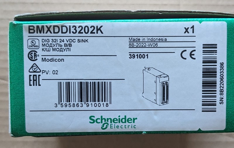 Bmxddi3202k      -  Schneider Electric 32 Discrete Input Module 24 Vdc - Neuf
