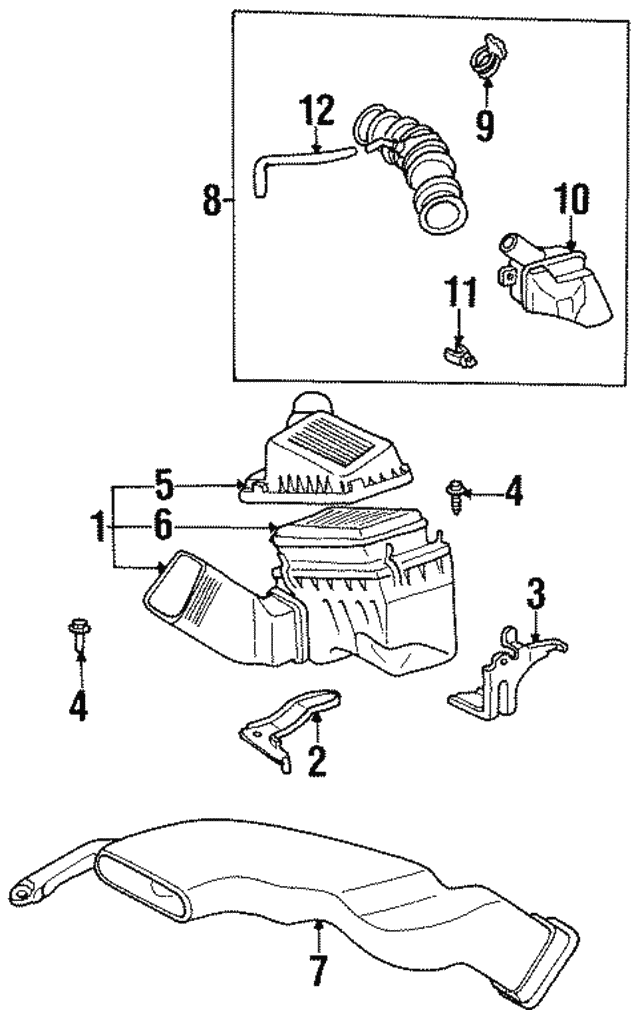 *NEW* Air Intake Hose for Toyota Tercel 1995-1996 1.5L | eBay