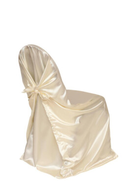 YCC Linens - 6 Pack Satin Self-Tie Universal Chair Covers for weddings & parties