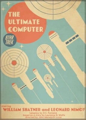 ATA-BOY REFRIGERATOR MAGNET  2.5  X 3.5  STAR TREK THE ULTIMATE COMPUTER NEW