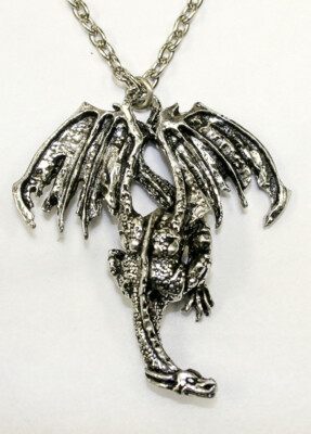 Alchemy Gothic ''DRACONIS'' DRAGON Pendant Necklace P107