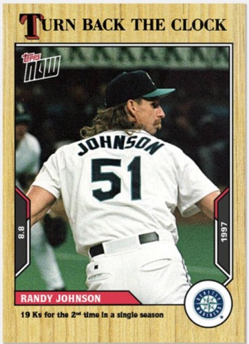 2021 Topps Now Turn Back the Clock - Randy Johnson #130