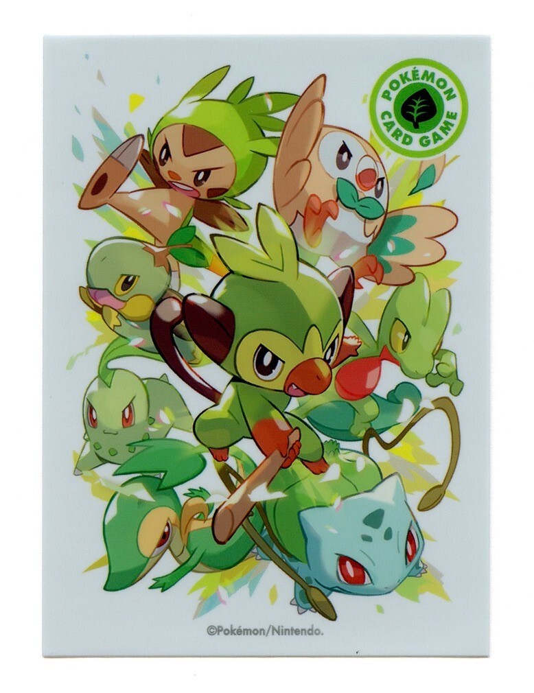 海外公式　ポケモンカード　スリーブ　GRASS CARD SLEEVES 人気の新作 海外公式 SLEEVES CARD GRASS スリーブ ポケモン