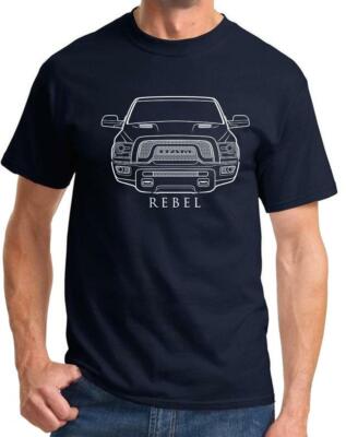 Ram Rebel Pickup Truck Classic Front End Design Tshirt NEW