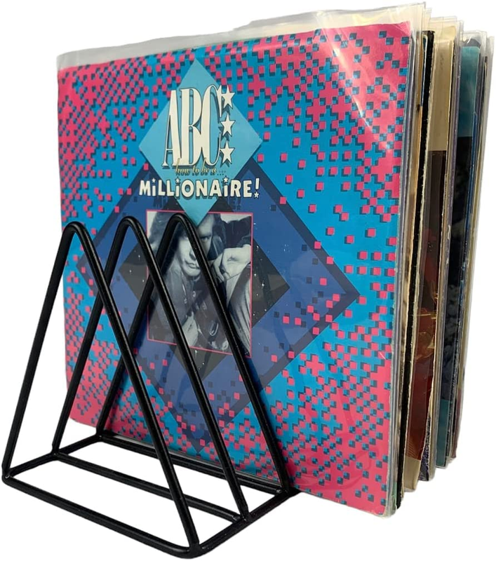 45Rpm Vinyl Record Storage Holder - 7Inch Stand Metal Wire Rack Holds up to 33 A