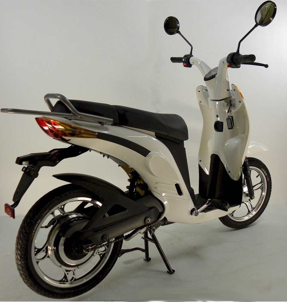 ETrikers 48V Electric Scooter Moped Bike 20AH Samsung Lithium Battery White NEW