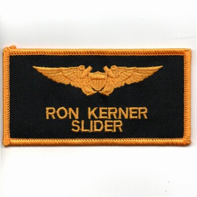 4'' NAVY TOPGUN RON KERNER SLIDER NAMETAG FSS EMBROIDERED JACKET PATCH