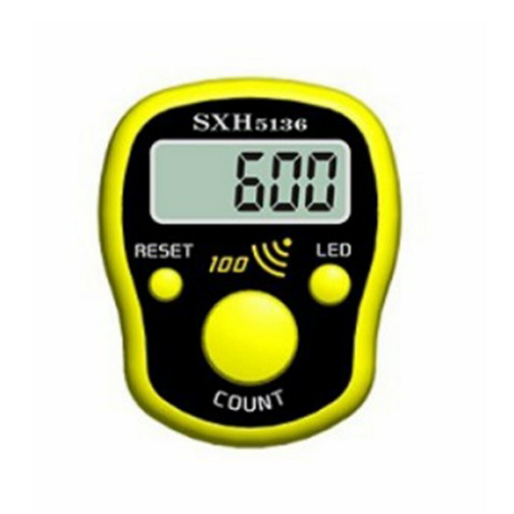 Mini Stitch Marker Row Finger Counter LCD Electric Digital Display with LED